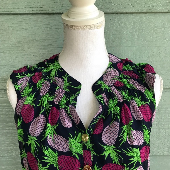 NWT pineapple print shift dress - Picture 2 of 5